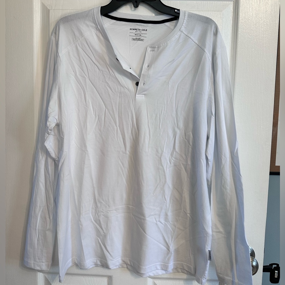 Kenneth Cole Classic White Long Sleeve Shirt